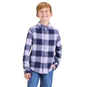 🎯 Cat & Jack™ Boys' Long Sleeve Flannel Button-Down Shirt Size Mediu…